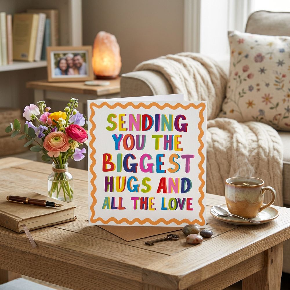 PaperSalad - Blank Greeting Card - Biggest Hugs And All The Love