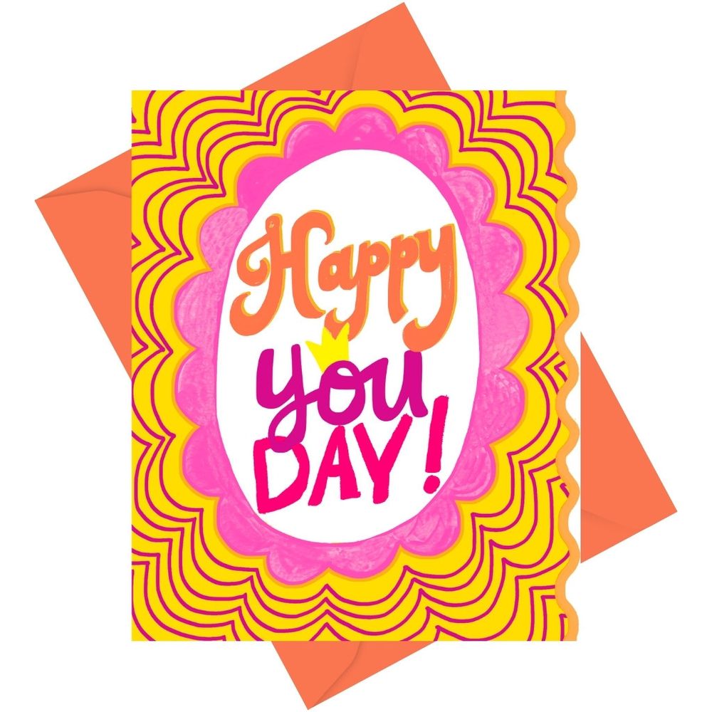 PaperSalad - Happy Birthday Blank Greeting Card - Happy You Day