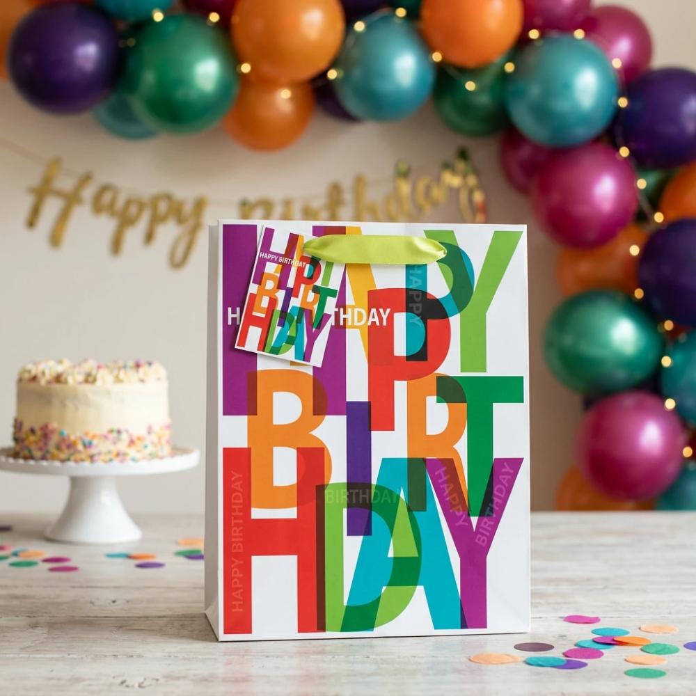 SimonElvin - Happy Birthday Gift Bag - Large