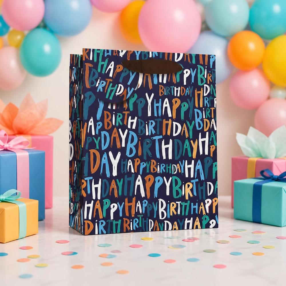 SimonElvin - Stars Happy Birthday Gift Bag - Medium