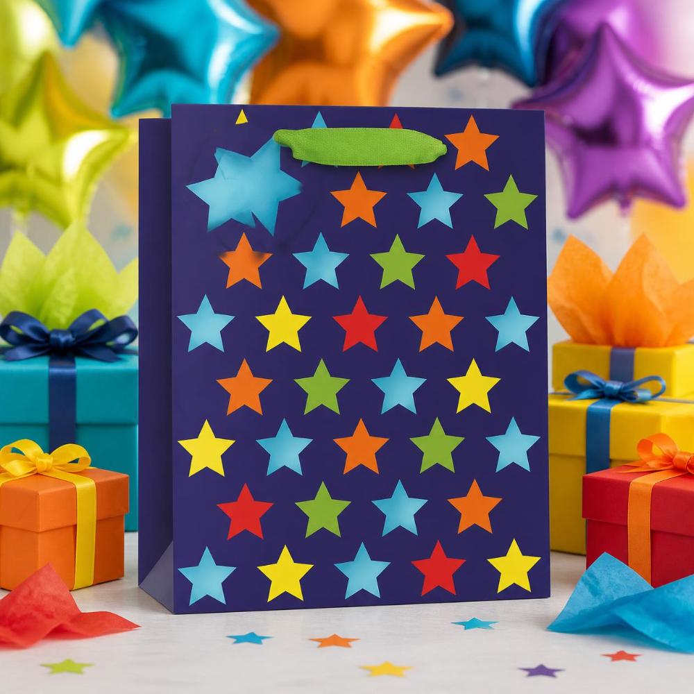 SimonElvin - Neon Stars Gift Bag - Medium