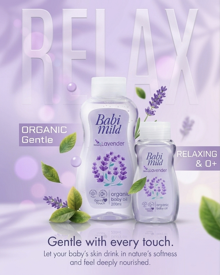 Babi Mild - Relaxing Lavender Organic Baby Oil