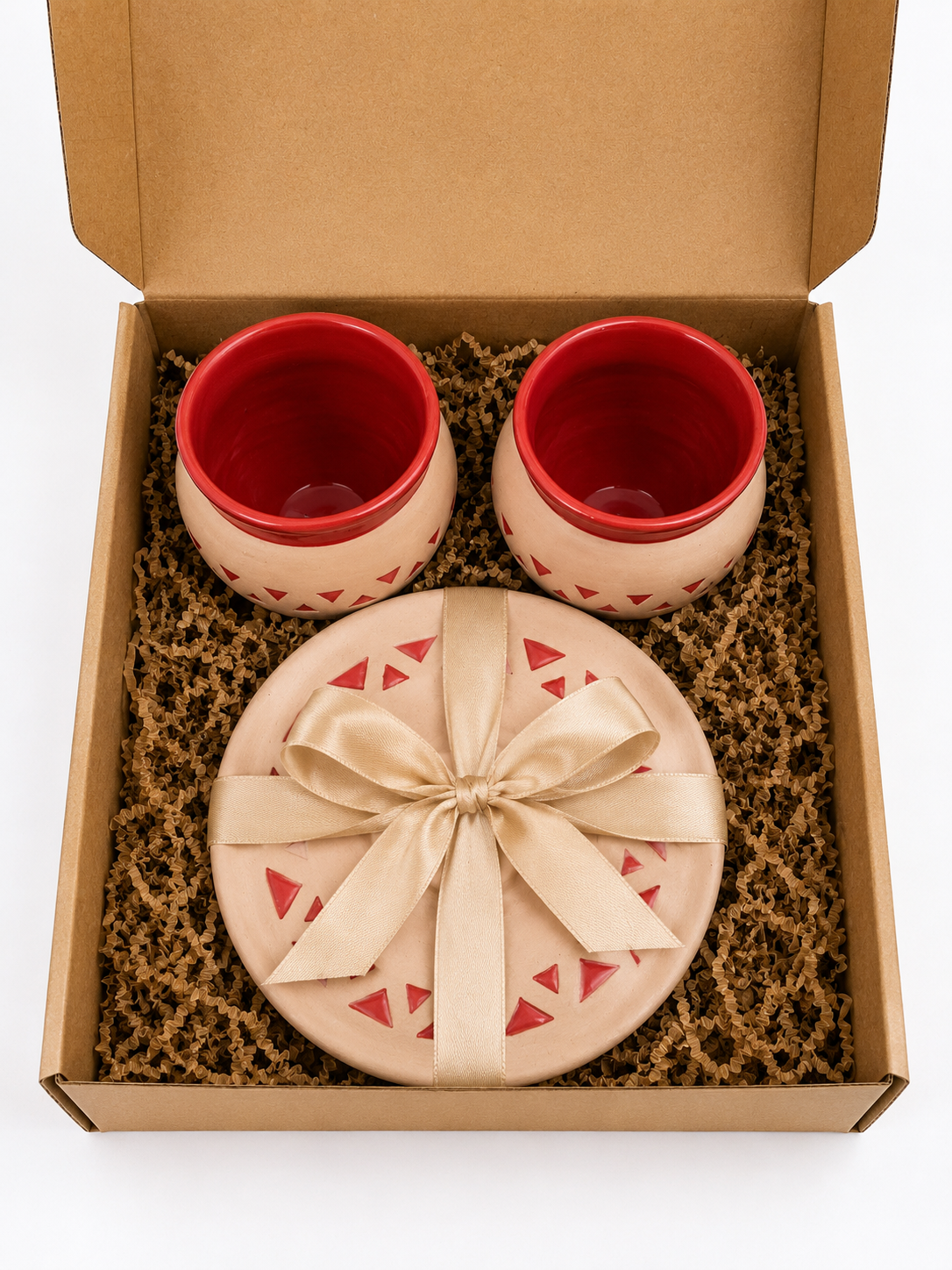 Espreso pottery red cup set