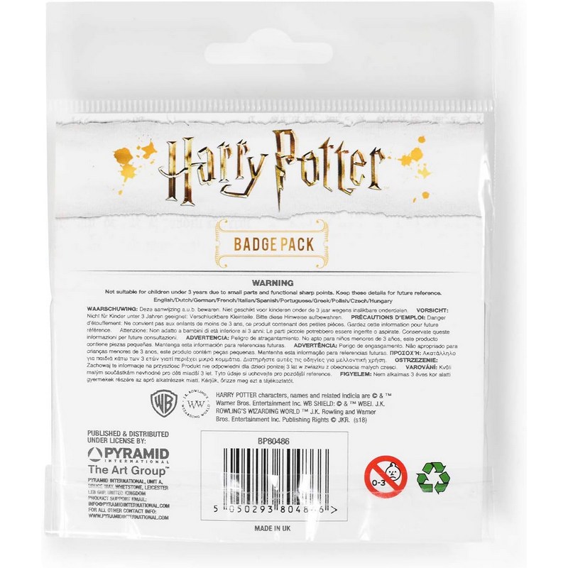 Pyramid International - Harry Potter Gryffindor Badge Pack - 5pcs