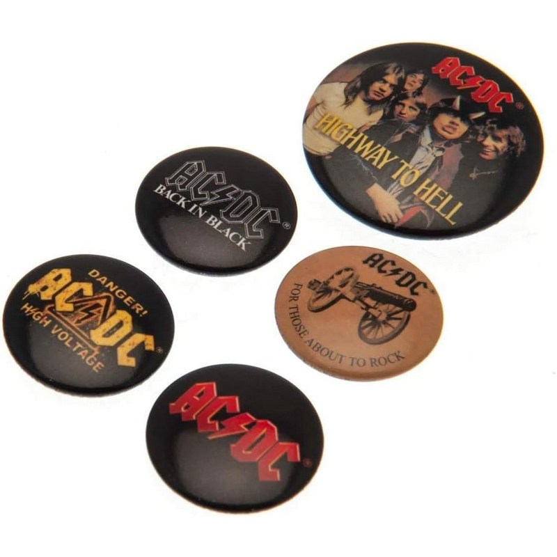 Pyramid International - ACDC Logo Badge Pack - 5pcs