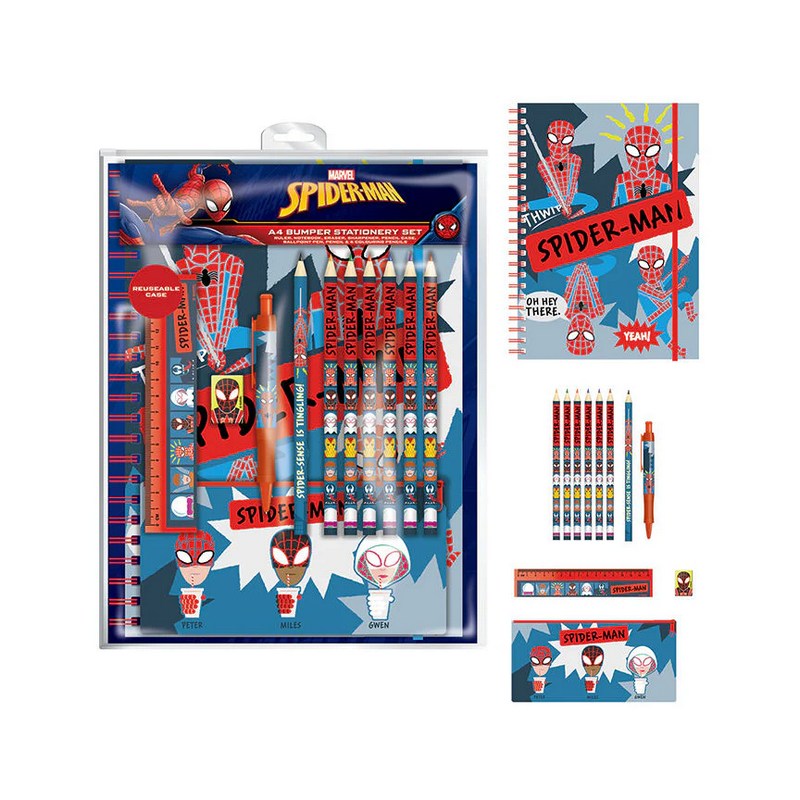 Pyramid International - A4 Bumper Stationery Set - Spider-Man - 12pcs