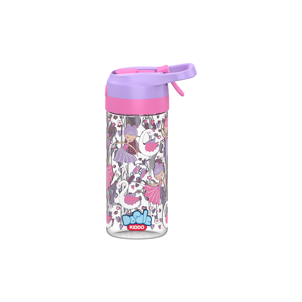 Doodle Kiddo - Ballerina Themed Water Bottle With Spray - 420ml