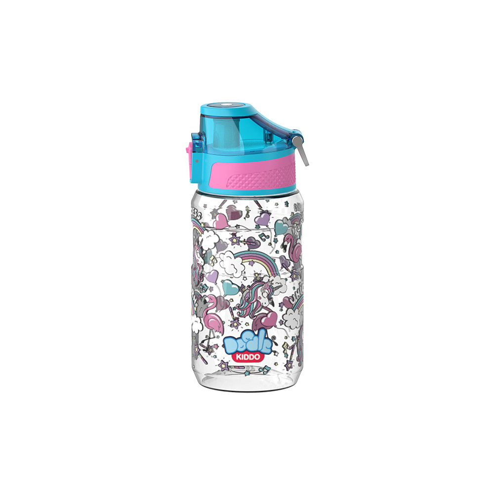 Doodle Kiddo - Plastic Water Bottle - Unicorn - 540ml