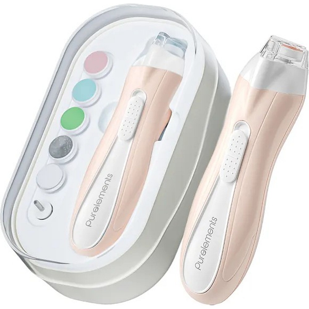 Purelements - Electric Baby Nail Trimmer - with USB Rechargeable Grooming Kit - Pink