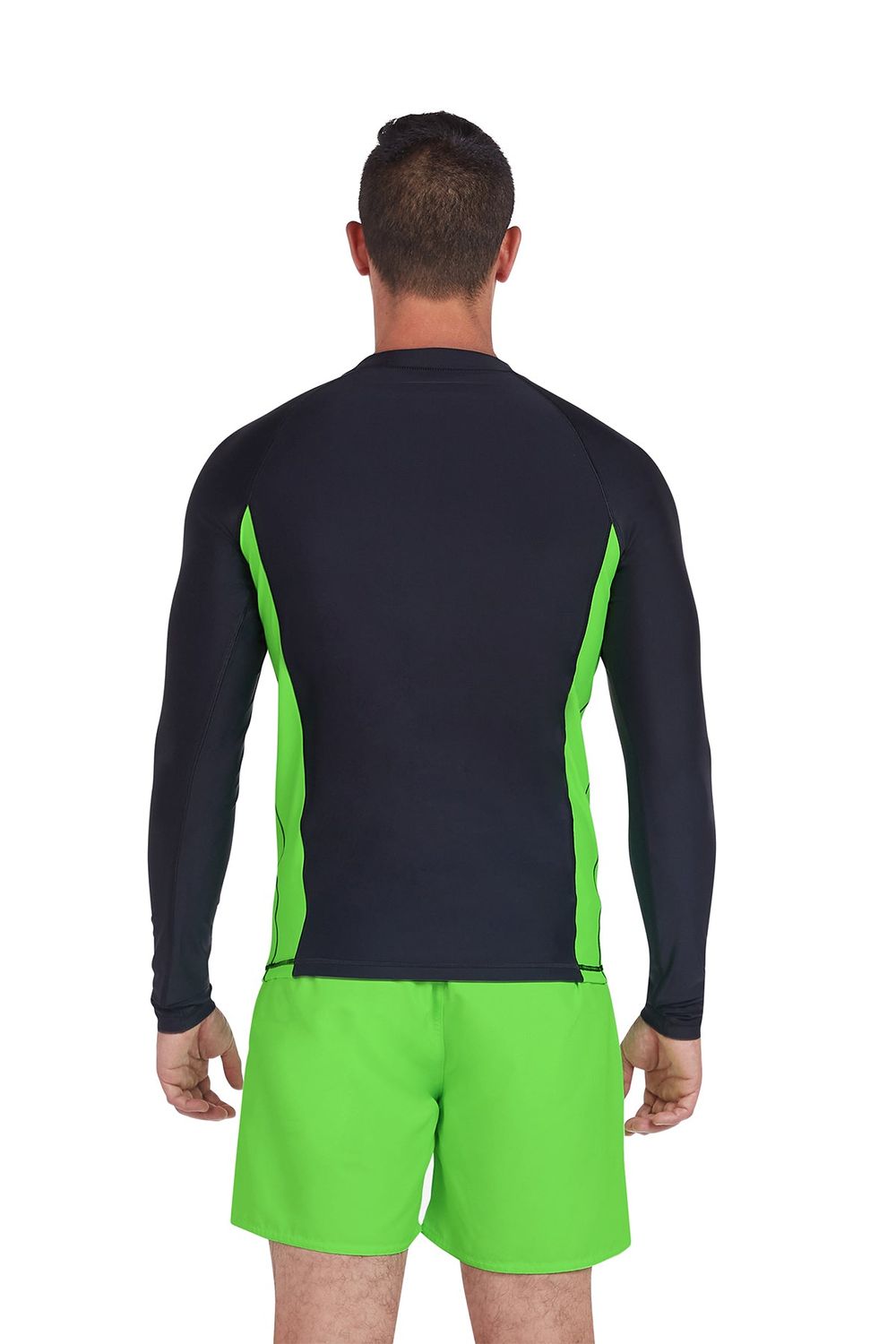 Coega Sunwear - Men's Long Sleeves Rashguard - Nero Green