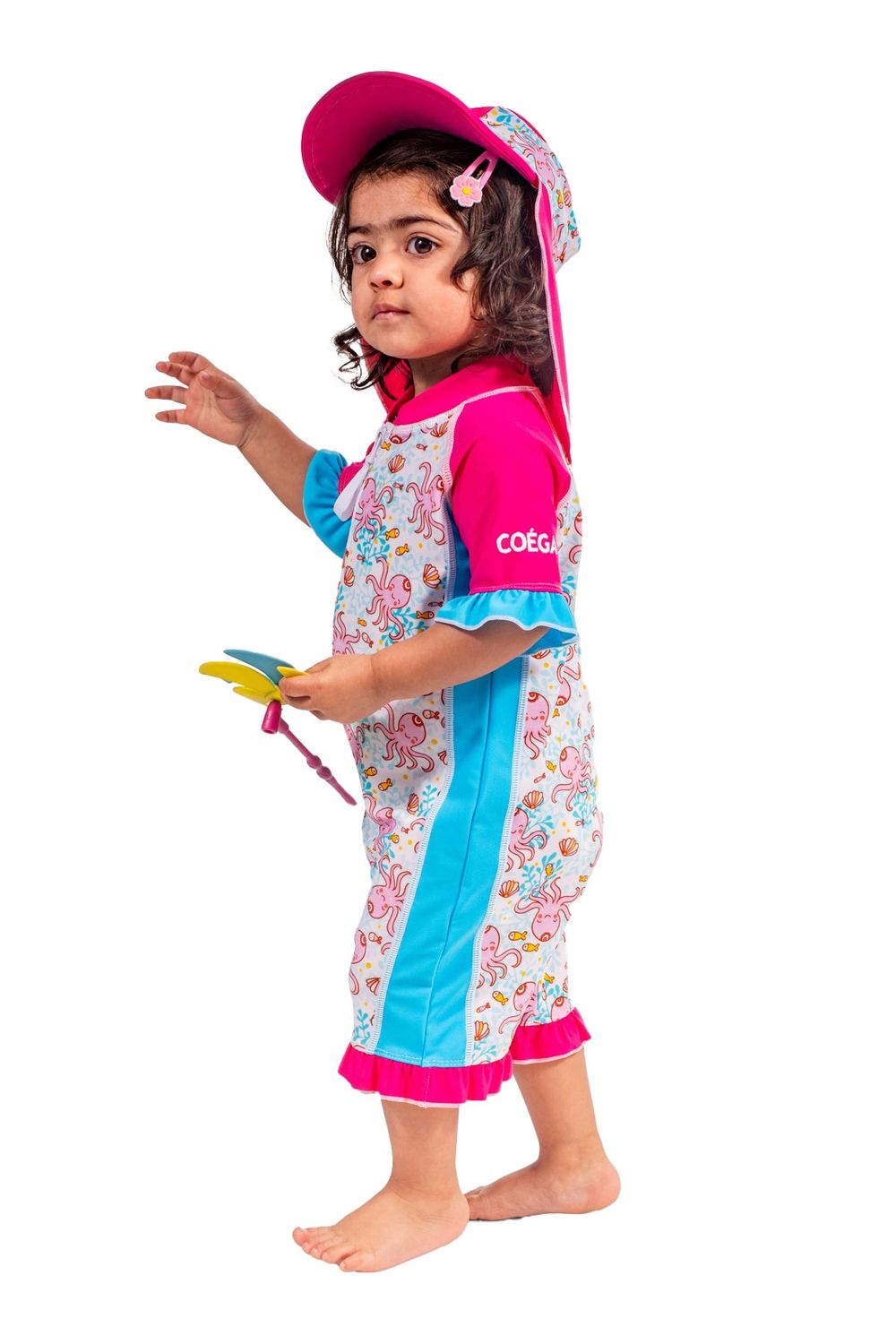 Coega Sunwear Girls Octopus Baby Suit - Pink