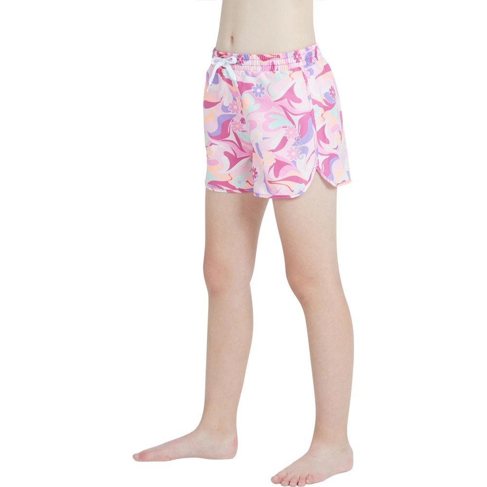 Coega Sunwear Girl's Boardshorts - Purple Groovy Splashes