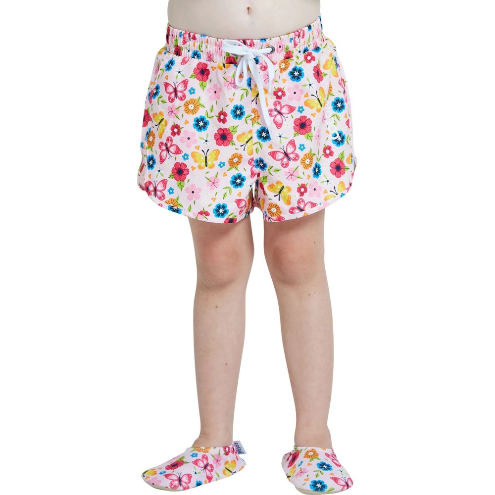 Coega Sunwear Girl's Boardshorts - Pink Rosey Flowers