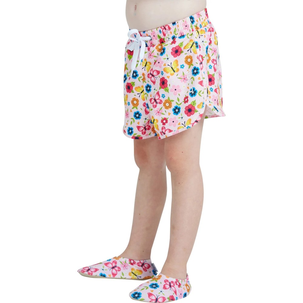 Coega Sunwear Girl's Boardshorts - Pink Rosey Flowers