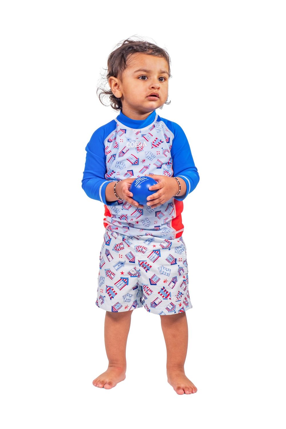 Coega Sunwear Boys Boardshorts - Blue Beach Huts
