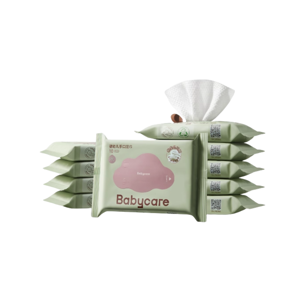 Babycare - Baby Wipes 10 Pcs - Pack of 10