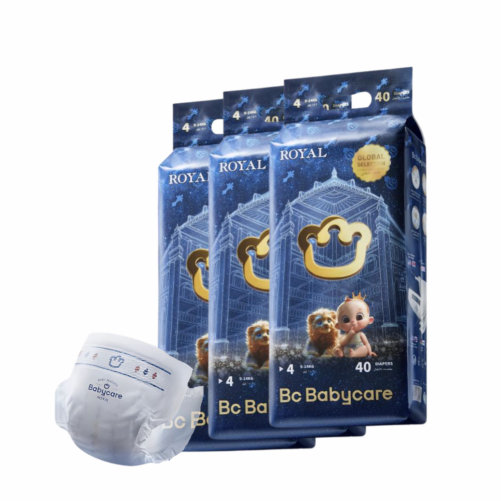 Babycare - Royal Baby Diapers - Size 4 - 9-14 kg - Pack of 3 - 120 Pcs