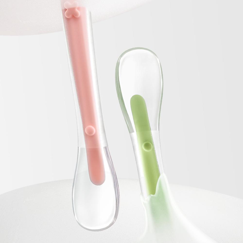 Babycare Baby Silicone Spoon Set - Color May Vary - 2 Pcs