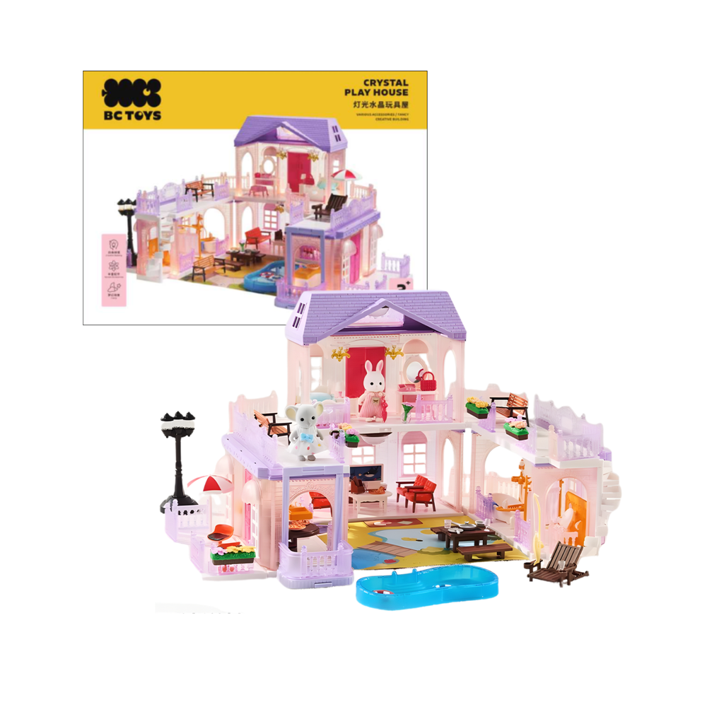 Babycare BC Toys Crystal Play House Toy Set - Multicolor