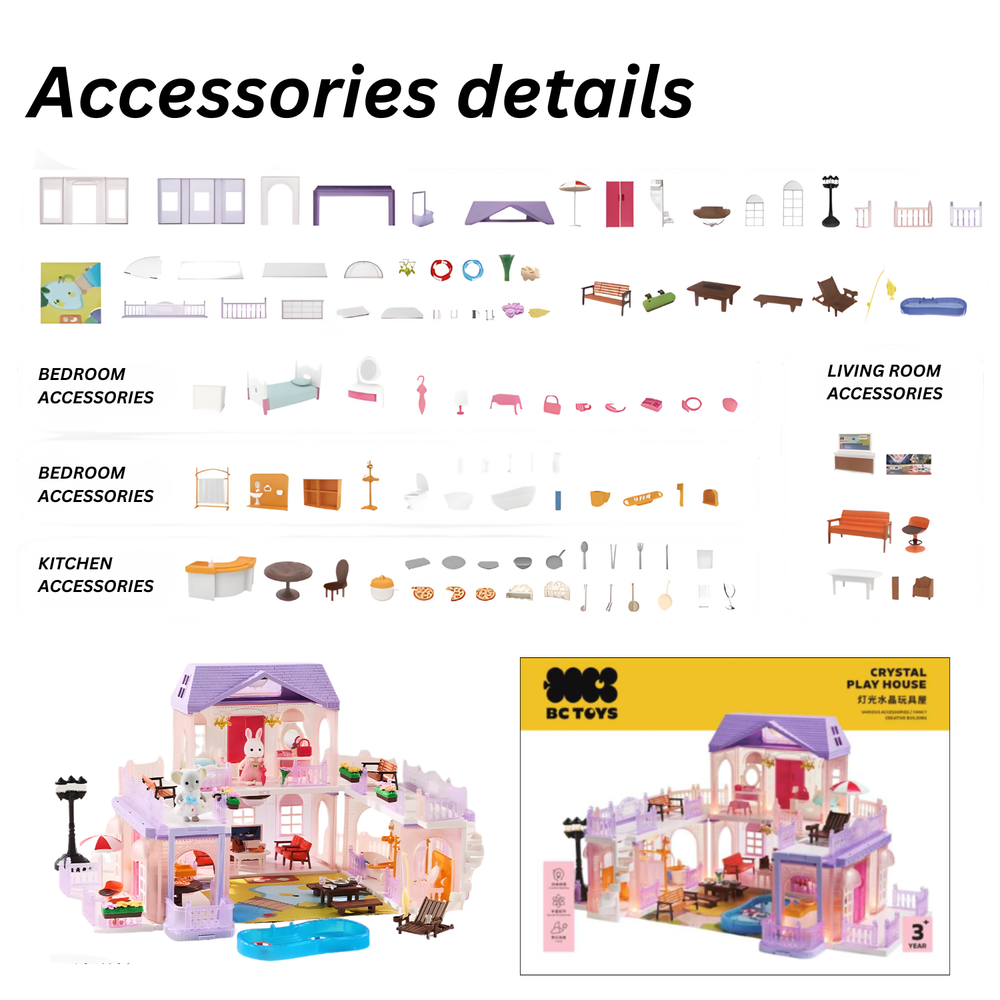 Babycare BC Toys Crystal Play House Toy Set - Multicolor