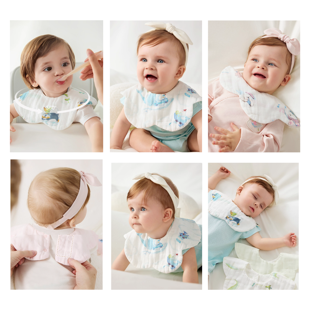 Babycare - Bibs For Newborn Babies - 3pcs