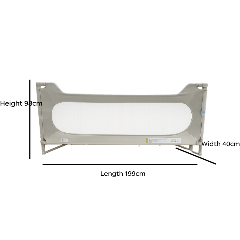 Babycare - Bed Rail Guard - Gray