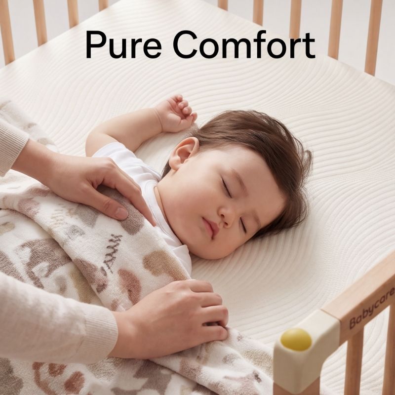 Babycare - 4D Breathable Air Fiber Baby Mattress - White