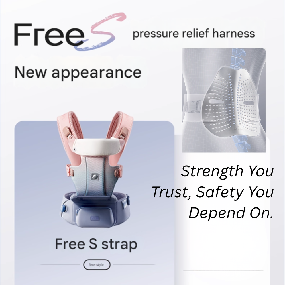 Babycare Free Decompression Baby Carrier - Pink