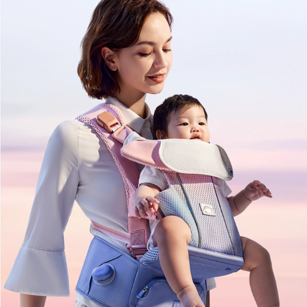 Babycare Free Decompression Baby Carrier - Pink