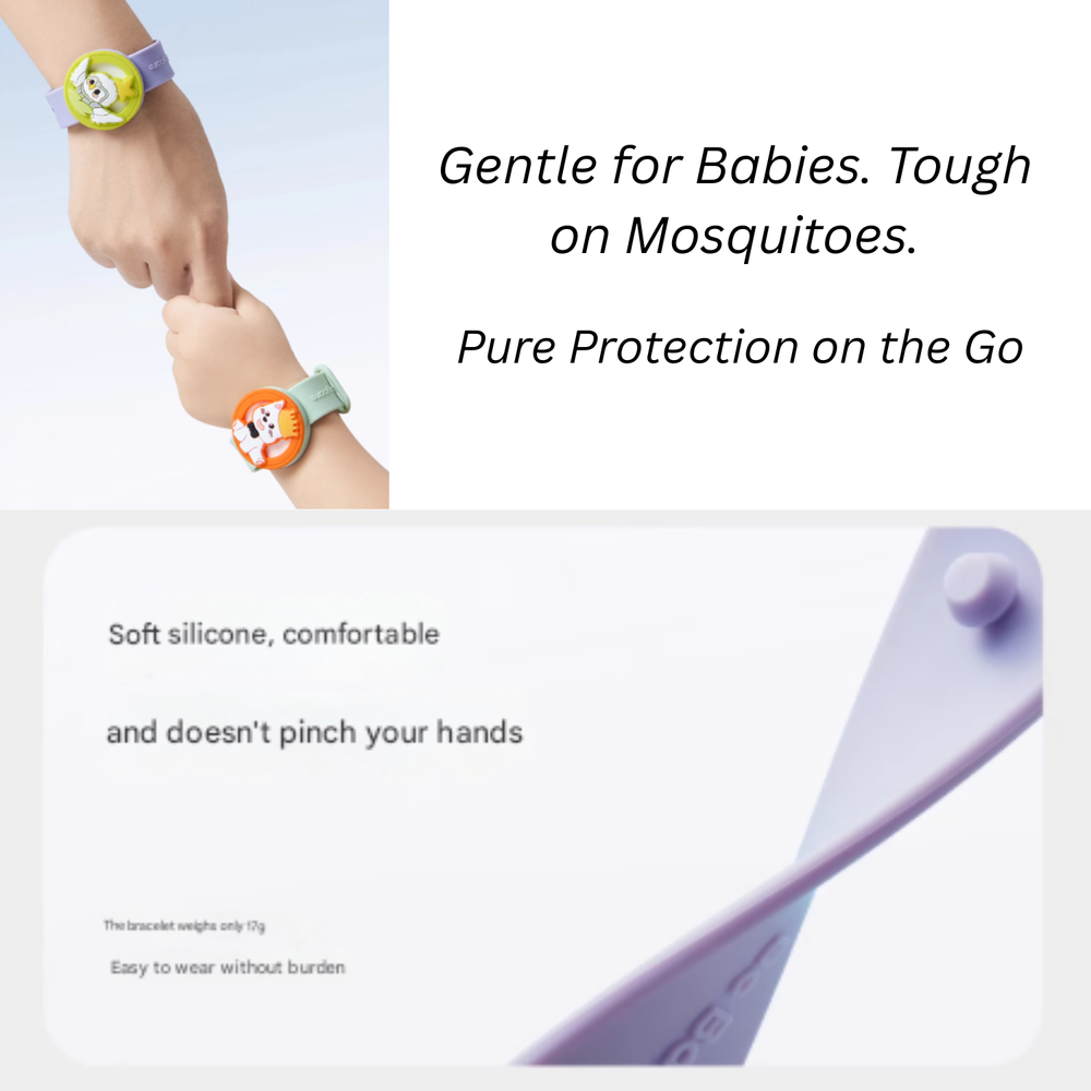 Babycare Essential Oil Mosquito Repellent Bracelet - Style May Vary - 2 Pcs