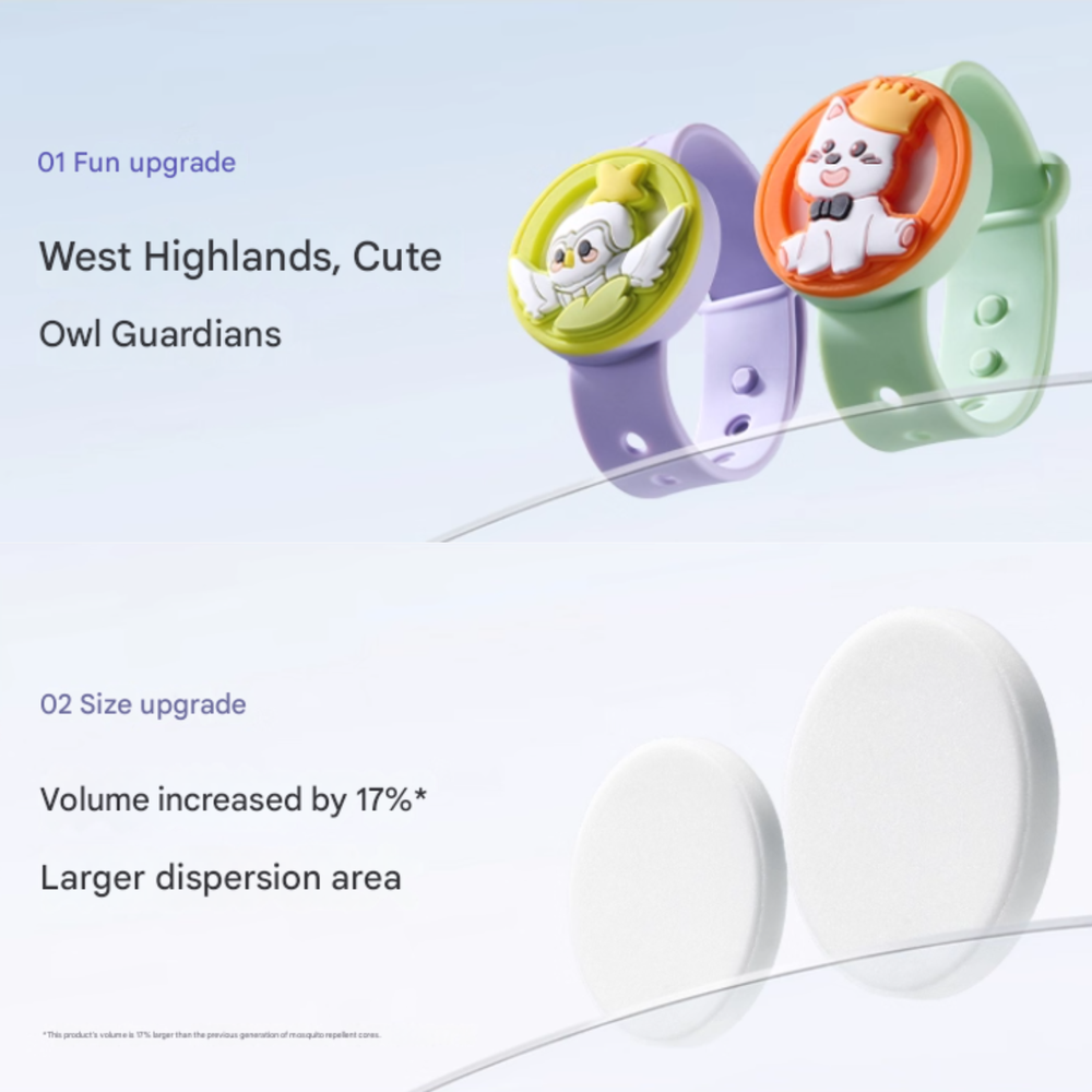 Babycare Essential Oil Mosquito Repellent Bracelet - Style May Vary - 2 Pcs