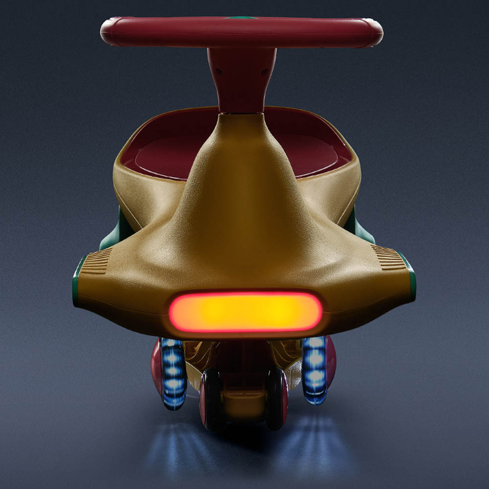 بيبي كير - سيارة أطفال متأرجحة قابلة للدفع - أخضر
