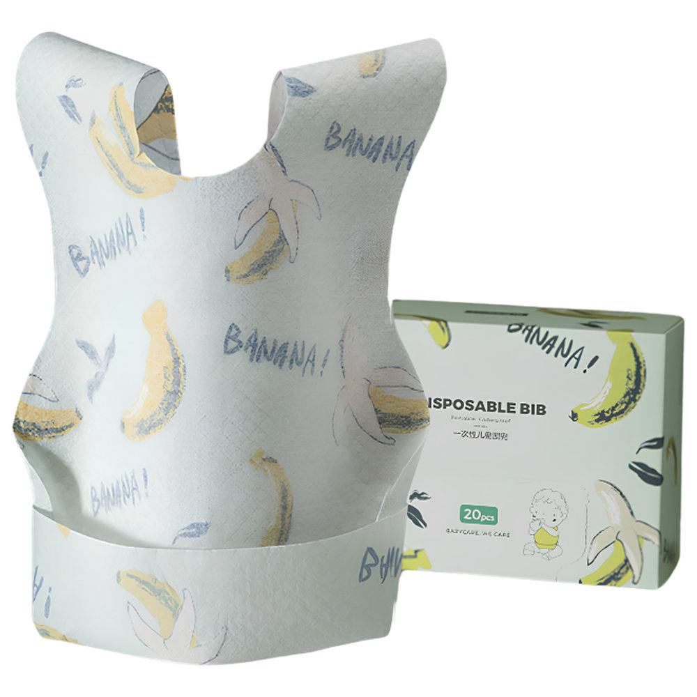 Babycare - Baby Disposable Bib - Lorca Banana - Pack of 20