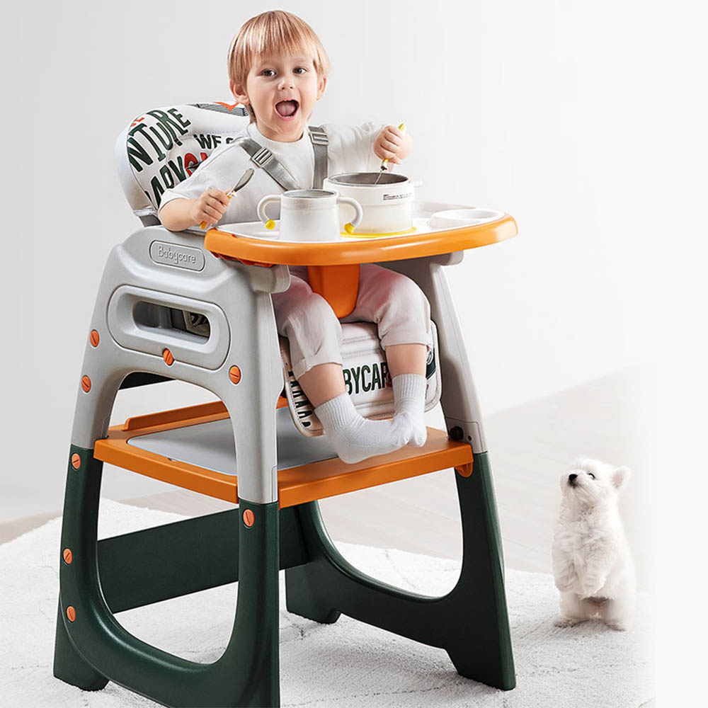 Babycare 2-In-1 High Chair - Orange