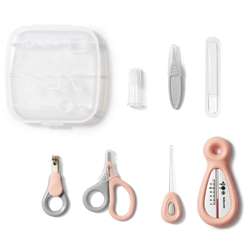 Babycare - Baby Daily Care Kit - Cherry Pink - 7 Pcs