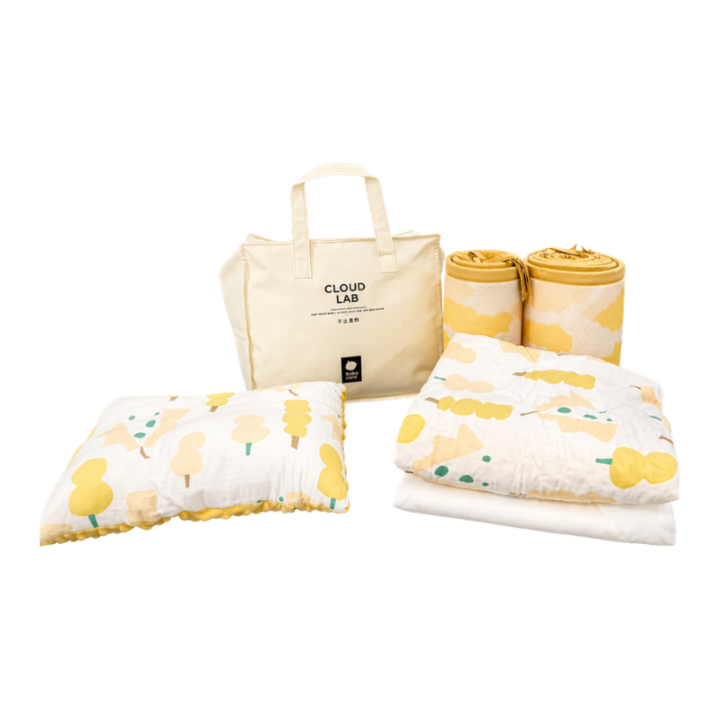 Babycare - Dreamy Days Baby Crib Bedding Set - 4pc-Set - Yellow