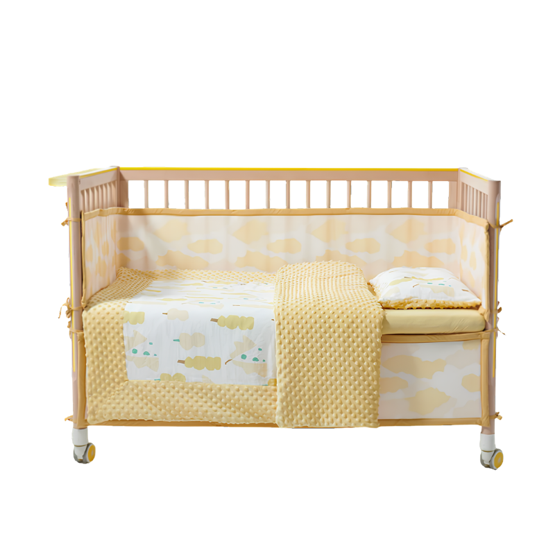 Babycare - Dreamy Days Baby Crib Bedding Set - 4pc-Set - Yellow