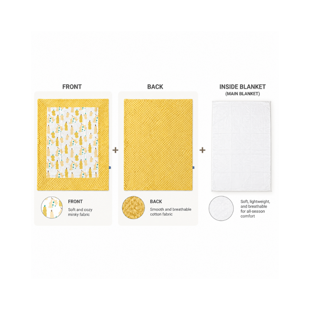 Babycare - Dreamy Days Baby Crib Bedding Set - 4pc-Set - Yellow