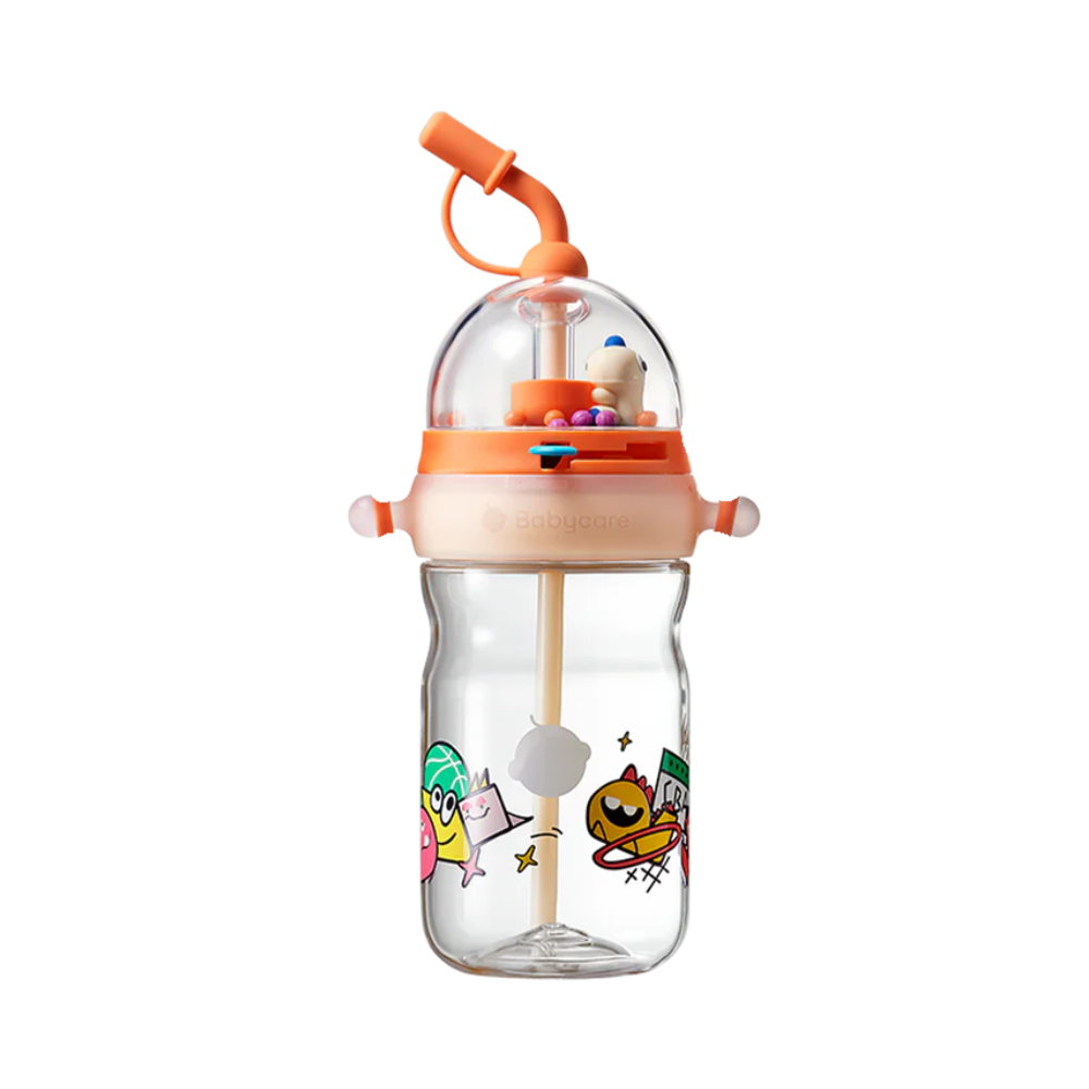 Babycare - T - Rex Shooting Game Water Bottle - Pink - 500ml