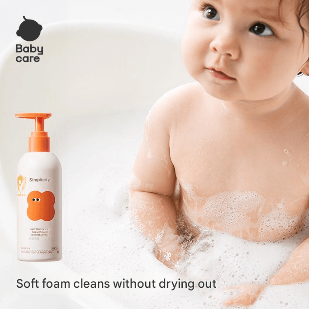 Babycare - Baby Tender Soft Shampoo And Shower Lotion 300g - Oranges