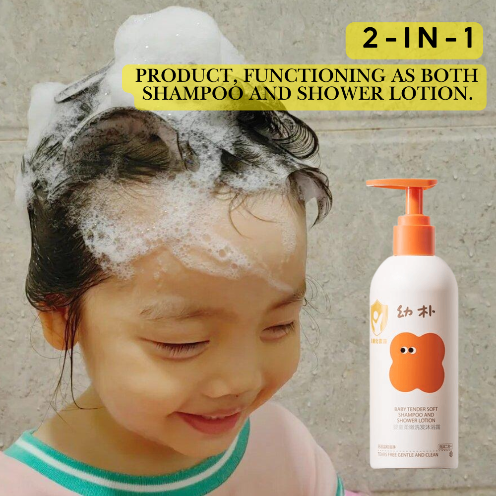 Babycare - Baby Tender Soft Shampoo And Shower Lotion 300g - Oranges