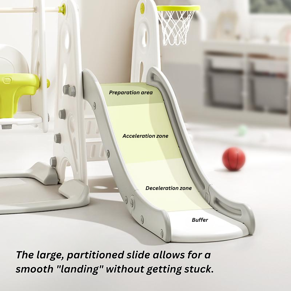 Babycare - 3 In 1 Kids Slide & Play Set - White