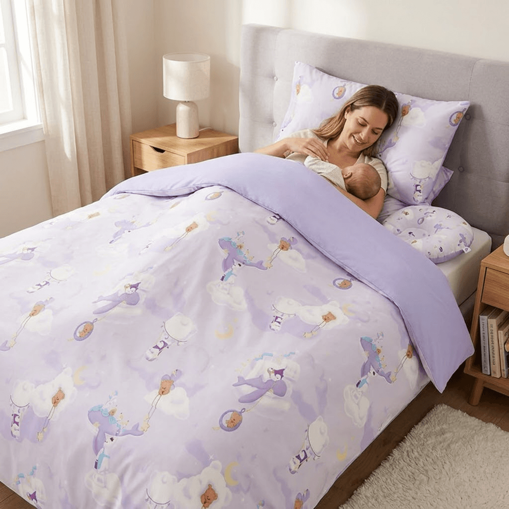 Babycare - Camellia Super Soft Baby Blanket - Dreamy Whale - 120x150 cm