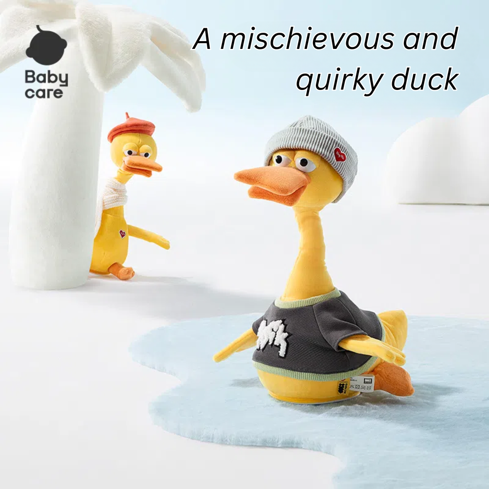 Babycare - Cabri Duck Plush Toy With Cap & Cloths - Yellow