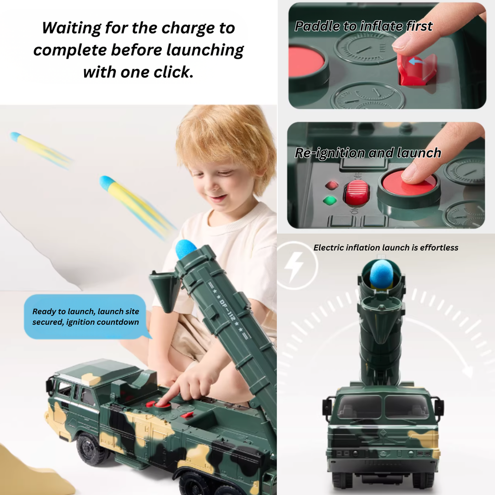 Babycare - Missile Tank Rocket Car Toy - Green