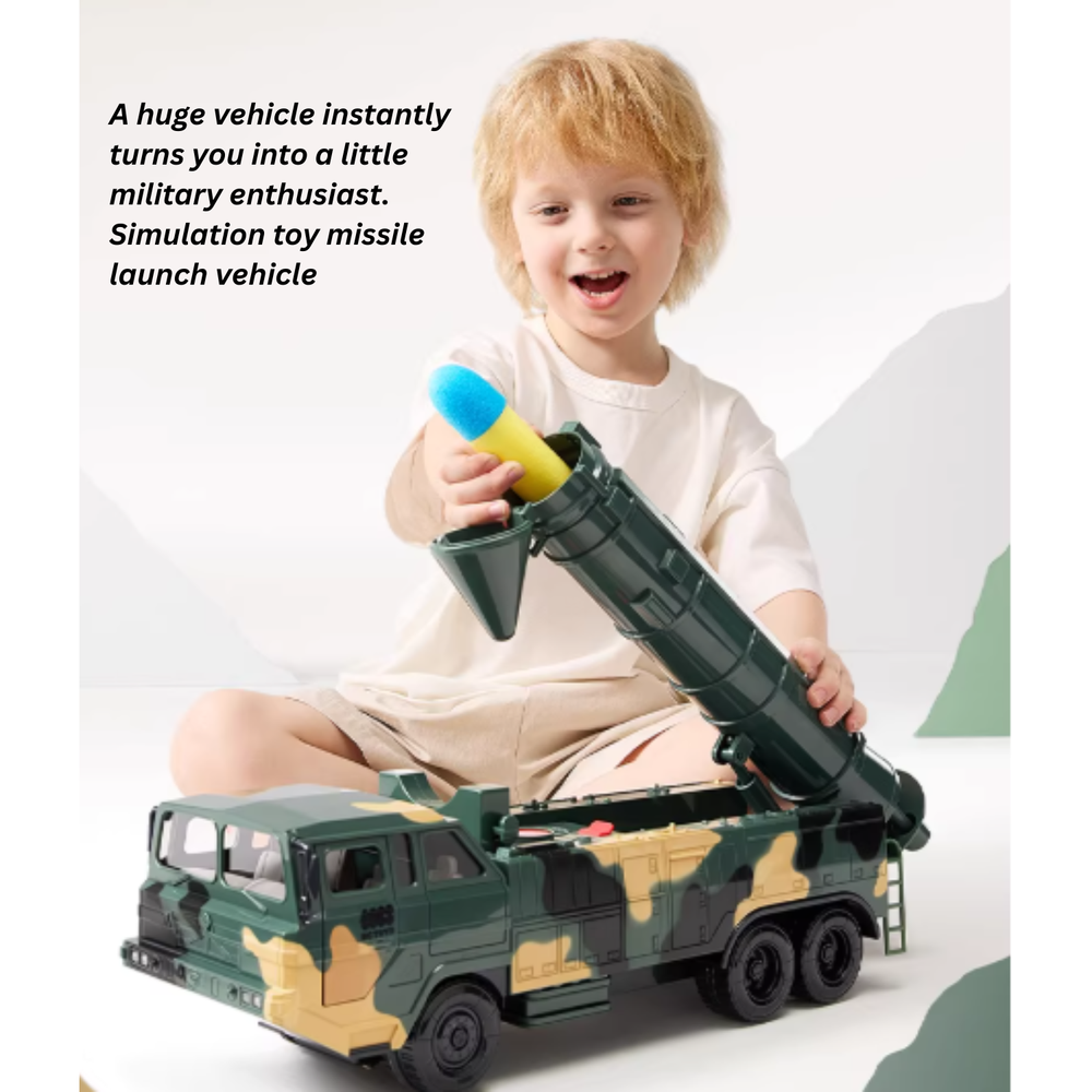 Babycare - Missile Tank Rocket Car Toy - Green