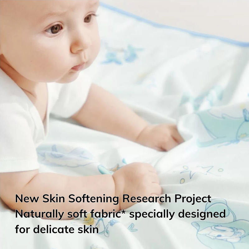 Babycare - Baby Super Soft Blanket - Blue - 90 x 90 cm