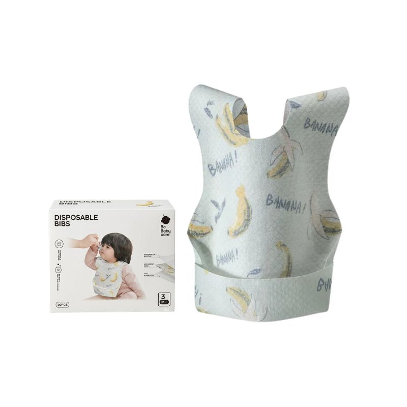 Babycare - Baby Disposable Bib - Banana - Pack of 20