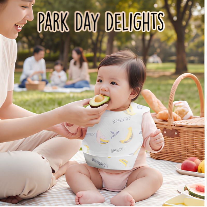 Babycare - Baby Disposable Bib - Banana - Pack of 20