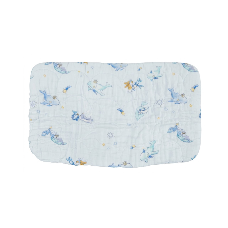 Babycare - Baby Head Pillow - Blue - 40 x 20 cm